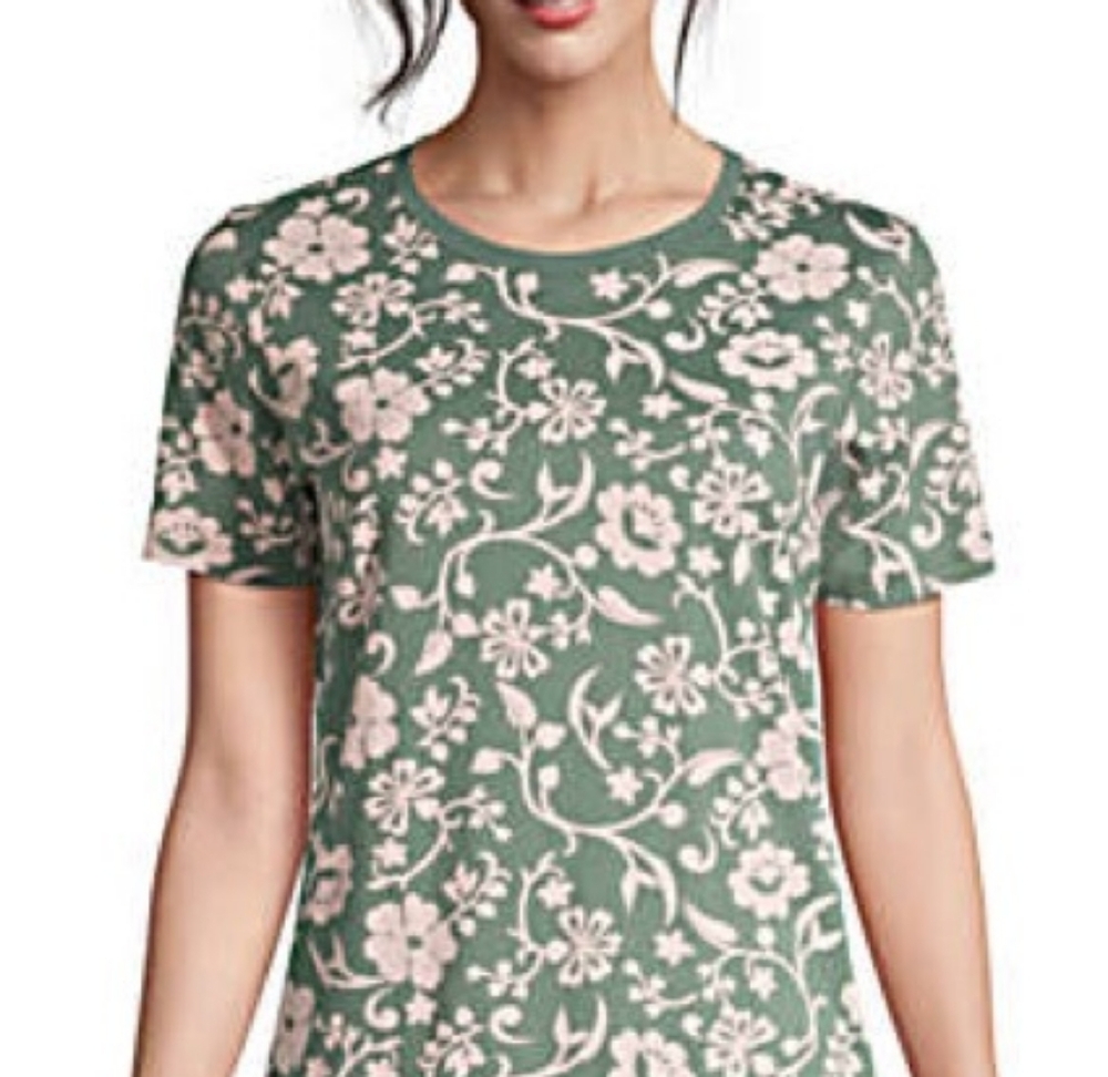 LAND’S END Women's Relaxed Supima Cotton Crew Neck T-Shirt Xl Tall *3/$30 Sale*